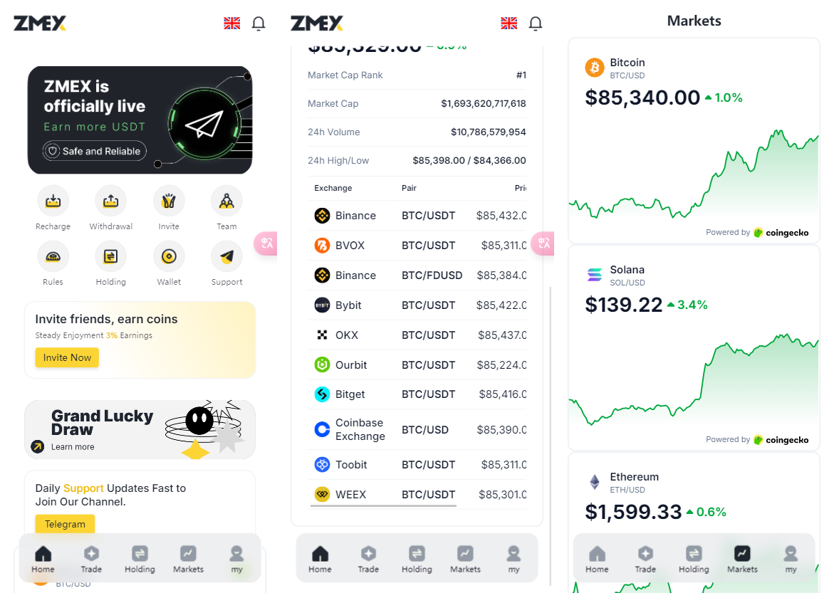 海外版AI量化区块链系统 精美UI设计 高效自动化交易封面
