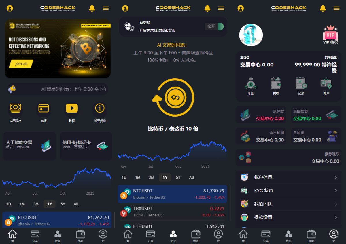 AI量化投资区块链理财海外版交易所源码附教程封面