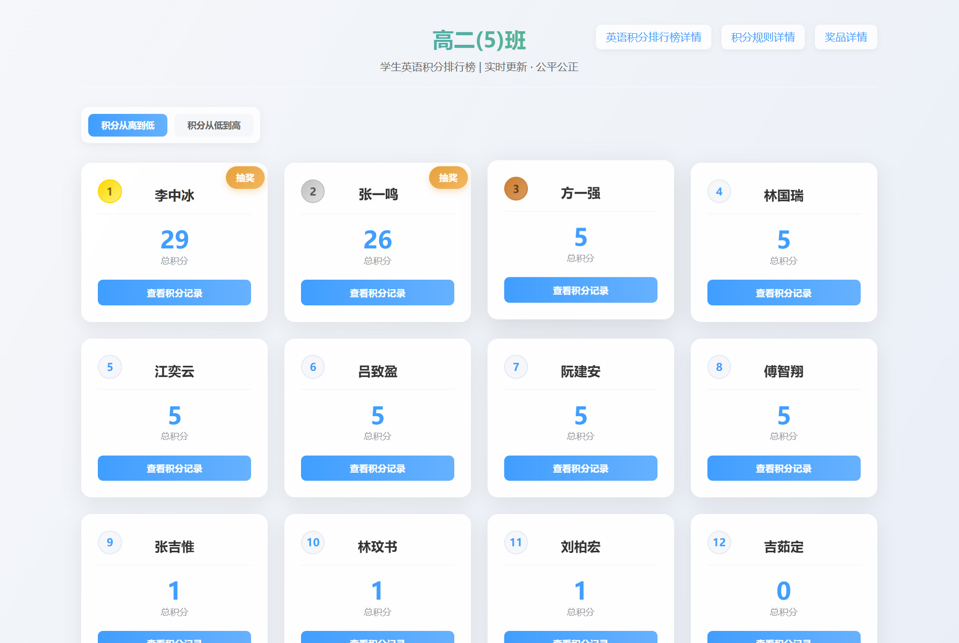 学生积分抽奖系统PHP源码功能详解与安装教程